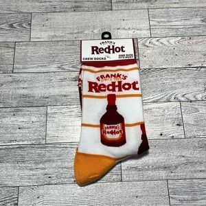 Franks Red Hot Novelty Crew Socks One Size Fits Most